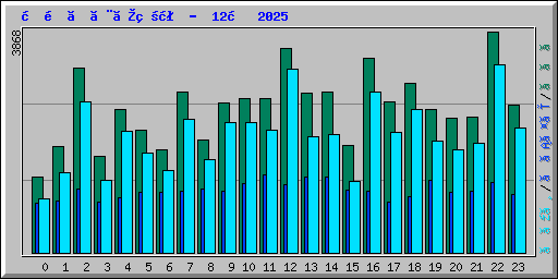 時間ごとの状況 -  12月 2025